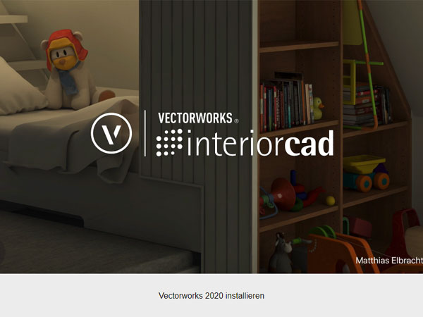 Vectorworks 2020 SP4 Build 550627 64位德语版安装教程